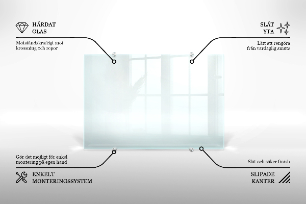 Spritzschutz für die Küche transparent 140x70 cm