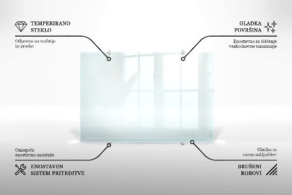 Spritzschutz für die Küche transparent 140x70 cm