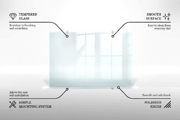 Spritzschutz für die Küche transparent 140x70 cm