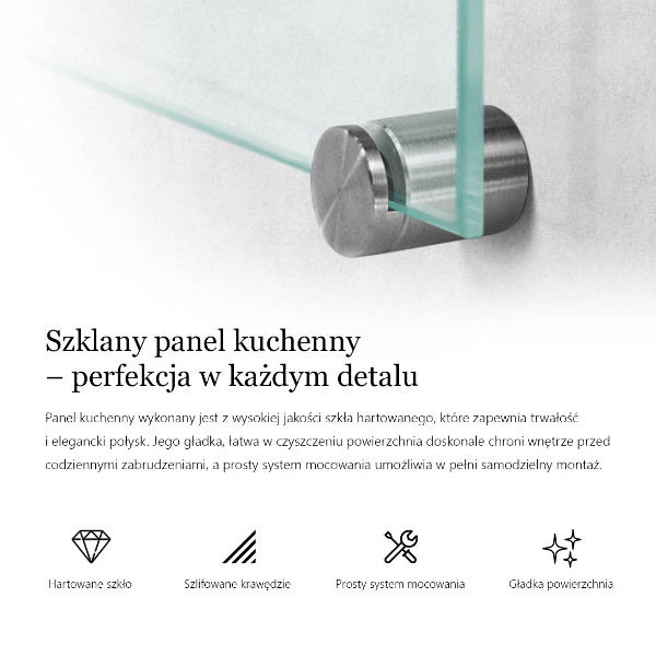 Küchenrückwand transparent 60x40 cm