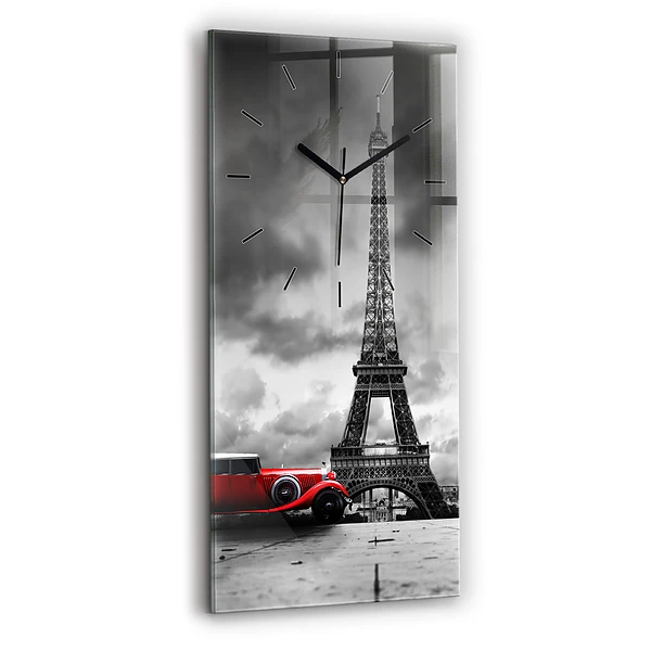 Vertikale Uhr mit motiv Effelturm Paris