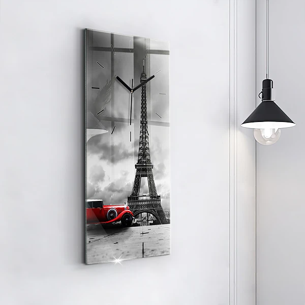 Vertikale Uhr mit motiv Effelturm Paris