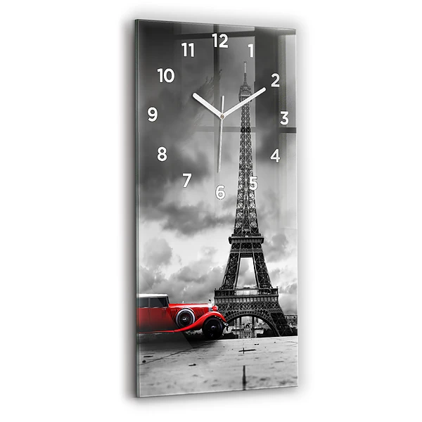Vertikale Uhr mit motiv Effelturm Paris