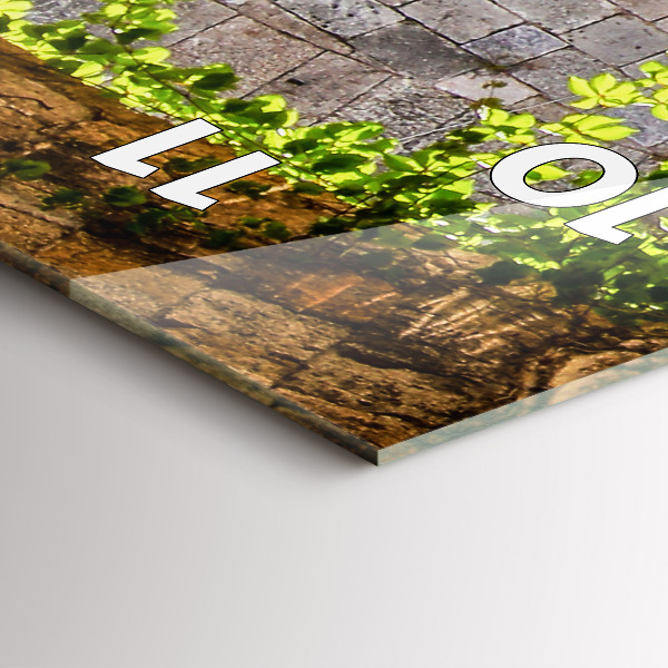 Vertikale Uhr mit motiv Malerische Straße von Rhodos