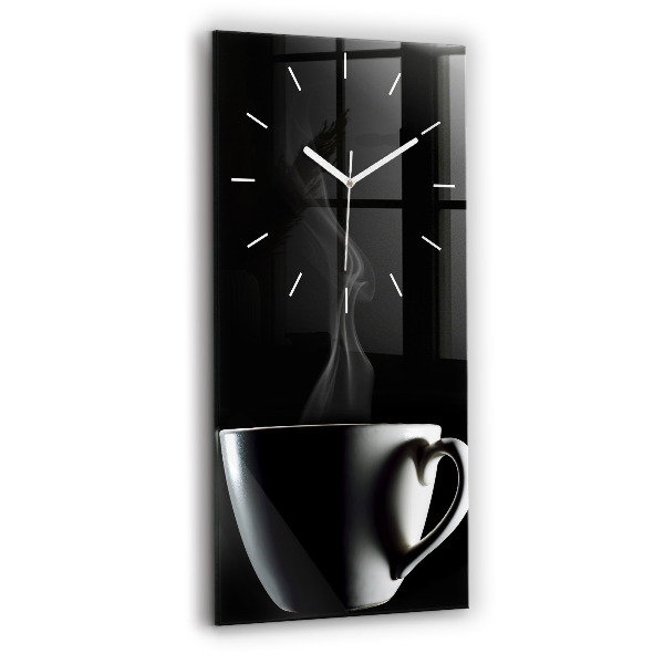 Vertikale Uhr mit motiv Tasse Kaffee