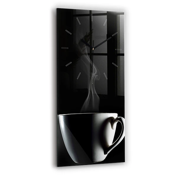 Vertikale Uhr mit motiv Tasse Kaffee