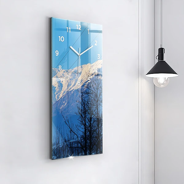 Vertikale Uhr mit motiv Aussicht auf die Berge