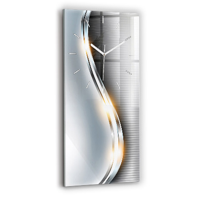 Vertikale Uhr Metallische Abstraktion