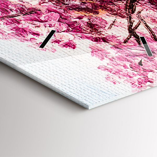 Vertikale Uhr Baum-Mosaik