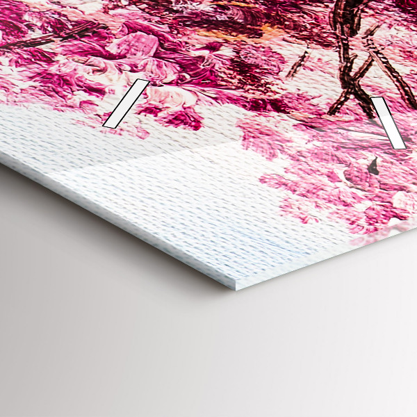 Vertikale Uhr Baum-Mosaik