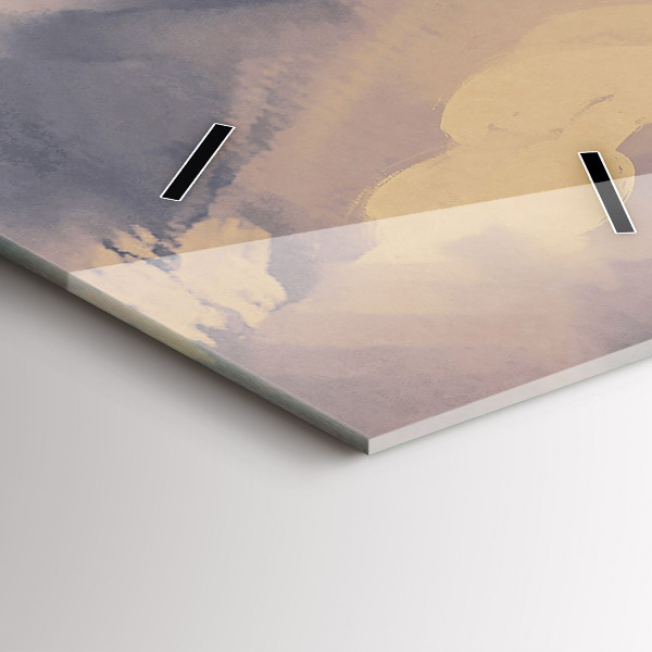 Vertikale Uhr mit motiv Papier-Schiffe