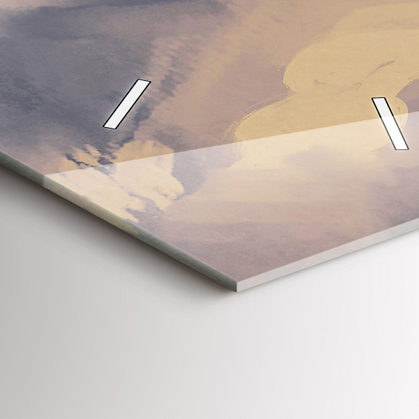 Vertikale Uhr mit motiv Papier-Schiffe