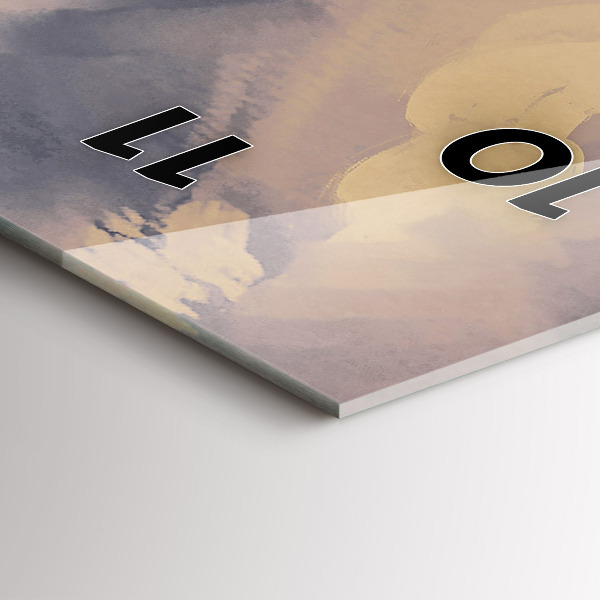 Vertikale Uhr mit motiv Papier-Schiffe