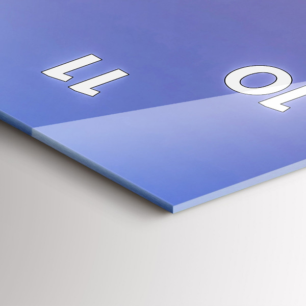 Vertikale Uhr mit motiv Ansicht von Barcelona