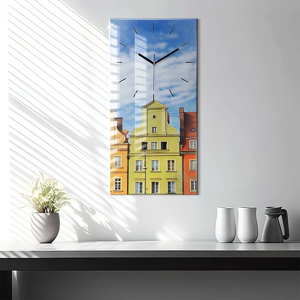 Vertikale Uhr mit motiv Breslau - Alte Stadt