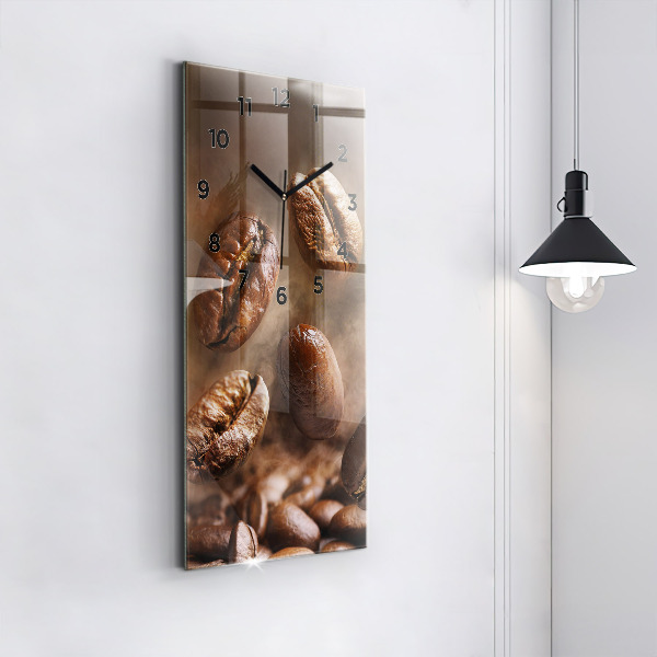 Vertikale Uhr mit motiv Kaffeebohnen