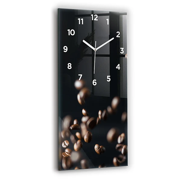 Vertikale Uhr Kaffeebohnen