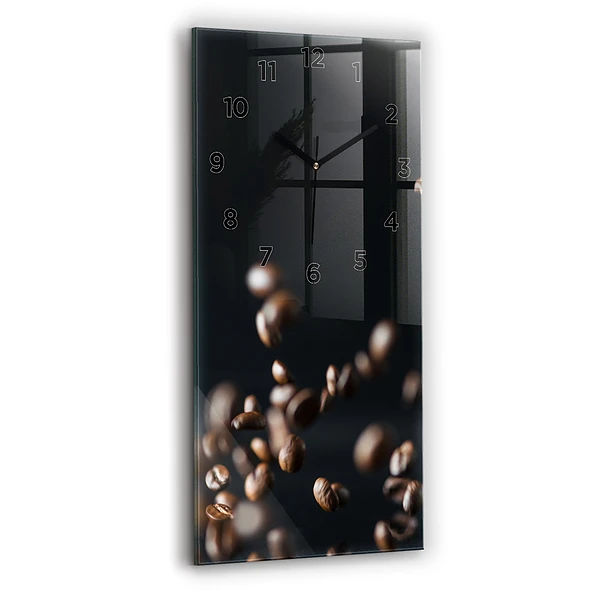 Vertikale Uhr Kaffeebohnen