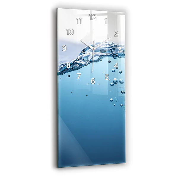 Vertikale Uhr mit motiv Nahaufnahme von Wasser