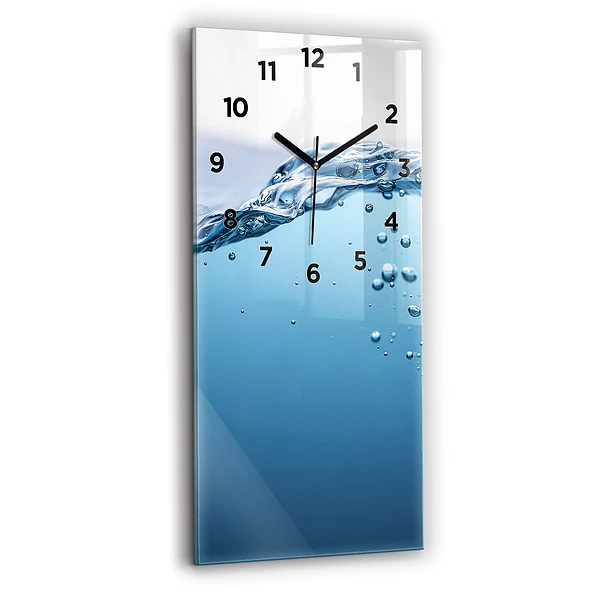 Vertikale Uhr mit motiv Nahaufnahme von Wasser