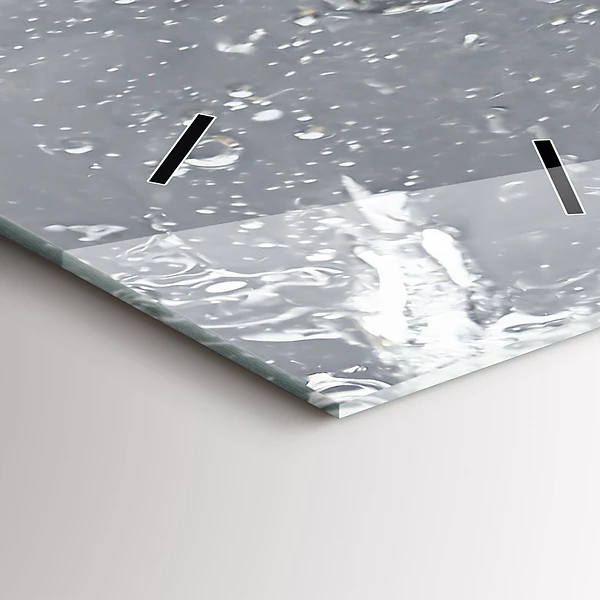 Vertikale Uhr mit motiv Zitrusfrüchte im Wasser