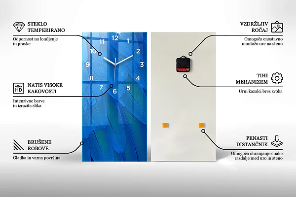 Vertikale Uhr Orangensaft