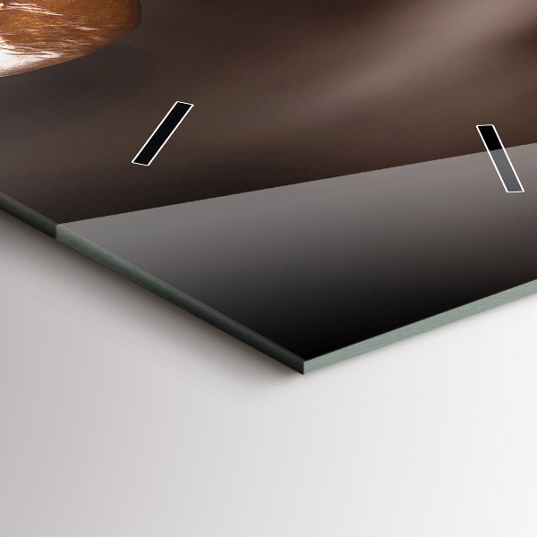 Vertikale Uhr mit motiv Heißer Kaffee