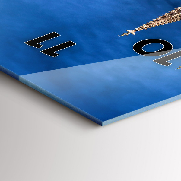 Vertikale Uhr mit motiv Brücke in Deutschland