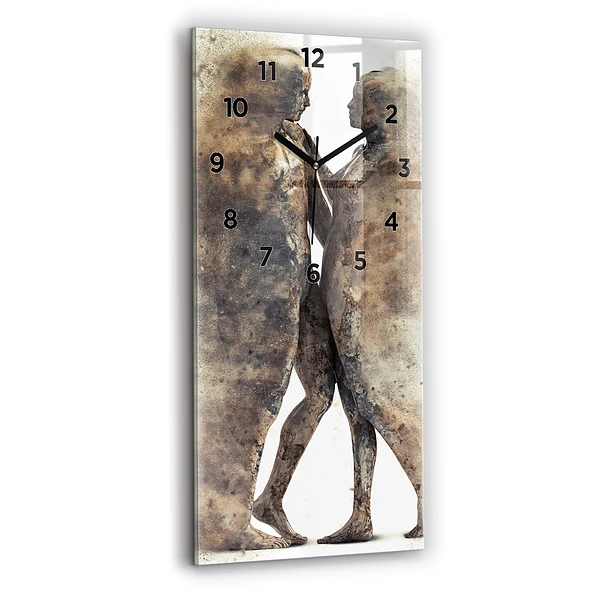 Vertikale Uhr Abstraktion Menschen Sand