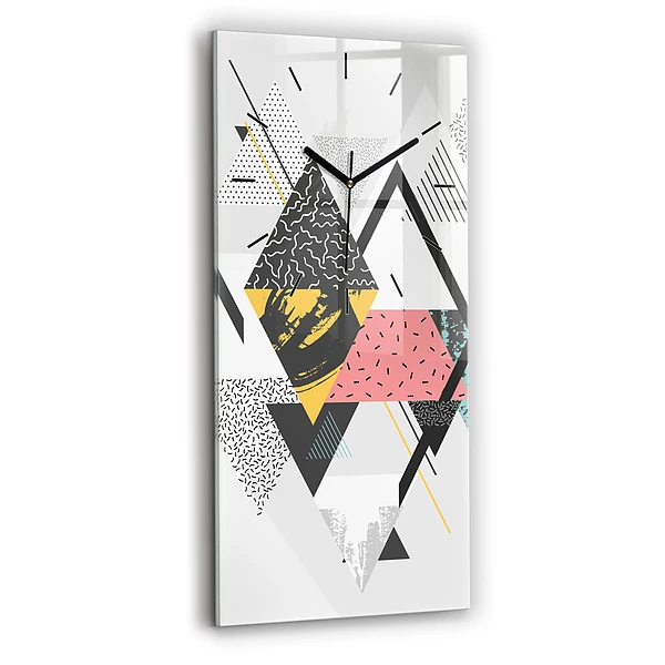 Vertikale Uhr mit motiv Geometrisches Muster
