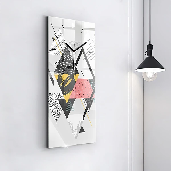 Vertikale Uhr mit motiv Geometrisches Muster