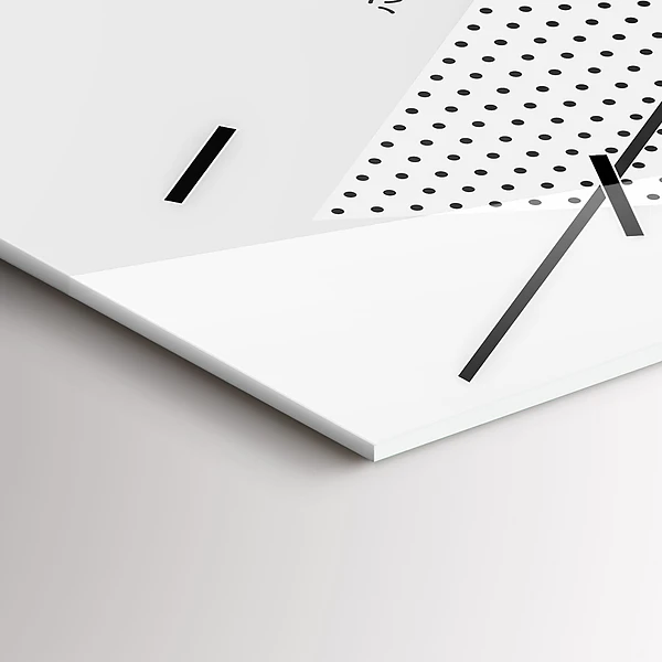 Vertikale Uhr mit motiv Geometrisches Muster