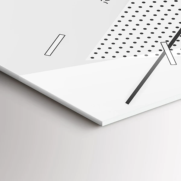 Vertikale Uhr mit motiv Geometrisches Muster