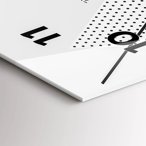 Vertikale Uhr mit motiv Geometrisches Muster
