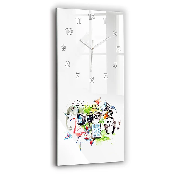 Vertikale Uhr mit motiv Zoologe