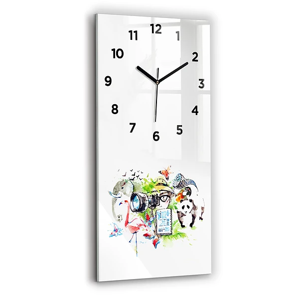 Vertikale Uhr mit motiv Zoologe