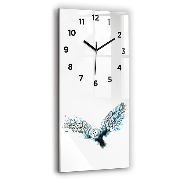 Vertikale Uhr mit motiv Freiheit und die Natur der Vögel