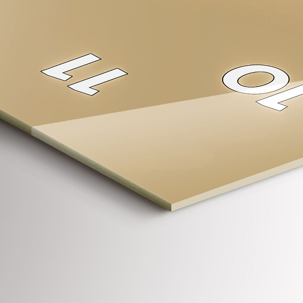 Vertikale Uhr mit motiv Eule - ein Zeichen der Weisheit