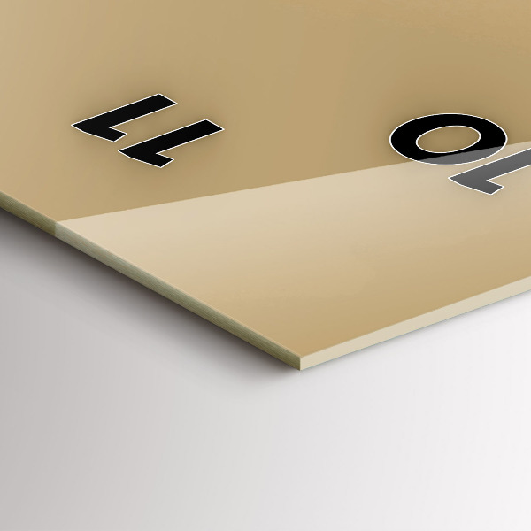 Vertikale Uhr mit motiv Eule - ein Zeichen der Weisheit