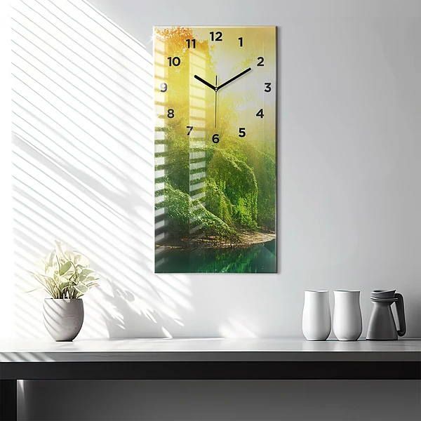 Vertikale Uhr mit motiv Friedliche Natur
