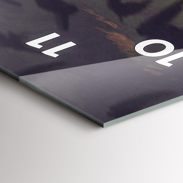 Vertikale Uhr mit motiv Konzert am Strand