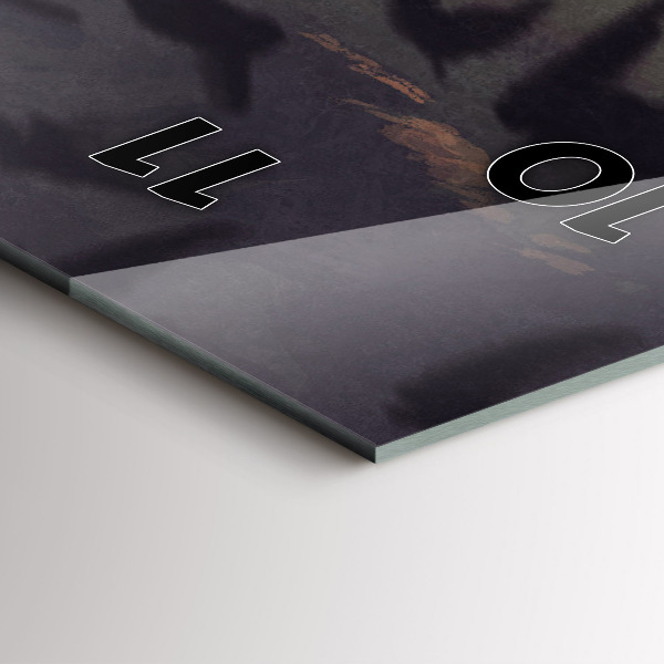 Vertikale Uhr mit motiv Konzert am Strand