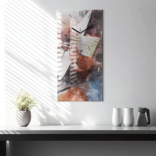 Vertikale Uhr Gitarren-Visualisierung