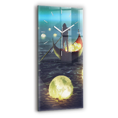 Vertikale Uhr mit motiv Abstraktion