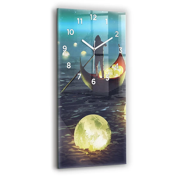Vertikale Uhr mit motiv Abstraktion