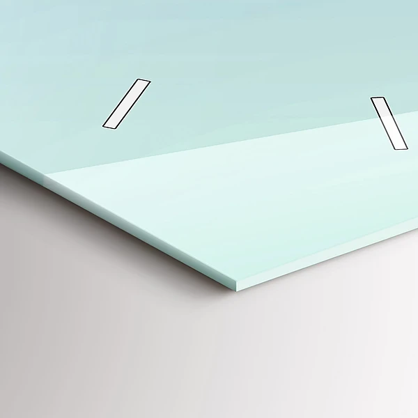 Vertikale Uhr Geometrische Figuren
