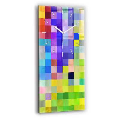 Vertikale Uhr Komposition von Quadraten