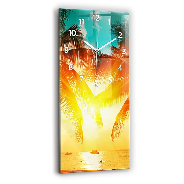 Vertikale Uhr mit motiv Urlaub Rest Sommer