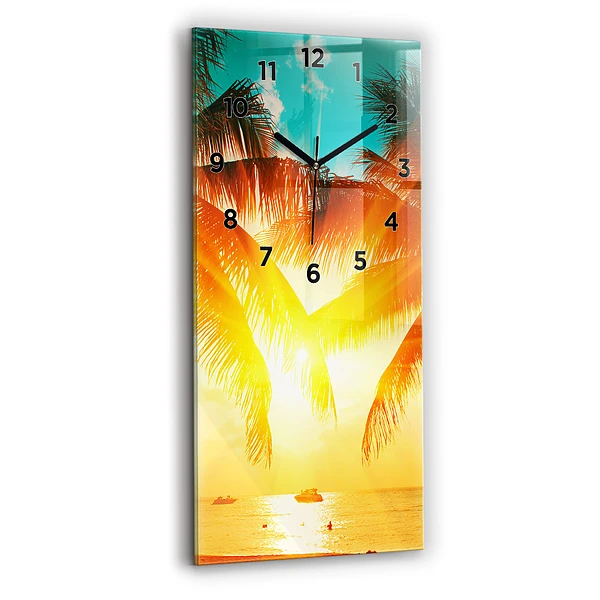 Vertikale Uhr mit motiv Urlaub Rest Sommer