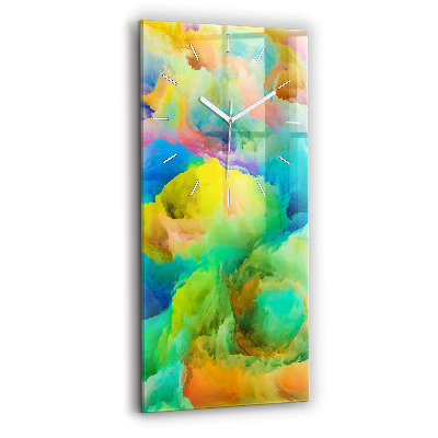 Vertikale Uhr mit motiv Fraktale Textur